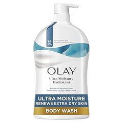 Olay Body Wash for Women, Ultra Moisture, For Extra Dry Skin, 24hr Moisturizing, Hydrating & Refreshing, B3 Vitamin Complex, Free of Parabens & Phthalates, Scented, 33 fl oz Retailxpres
