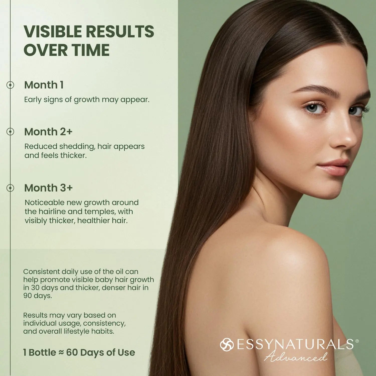 Essynaturals Hair Growth Oil with Biotin - Caffeine and Castor Oil for Fuller, Thicker, Longer Hair IFELSHOP