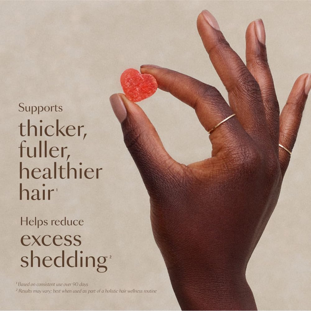 VEGAMOUR GRO Biotin Gummies, Strawberry Flavor with 5000 mcg Biotin, Supports Healthy Hair Vegan Gummies with Vitamins A, B, C, E, B-12 & More, 30 Ct Ifelshop