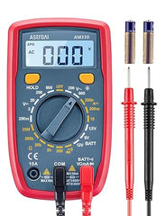 AstroAI Digital Multimeter Tester 2000 Counts with DC AC Voltmeter and Ohm Volt Amp Meter; Measures Voltage, Current, Resistance, Continuity and Diode, Blue Retailxpres
