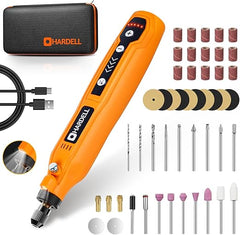HARDELL Mini Cordless Rotary Tool, 5-Speed and USB Charging Rotary Tool Kit with 69 Accessories, Multi-Purpose 3.7V Power Rotary Tool for Sanding, Polishing, Drilling, Etching, Engraving, DIY Crafts Retailxpres