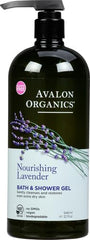 Avalon Organics Bath & Shower Gel, Nourishing Lavender, 32 Oz Retailxpres