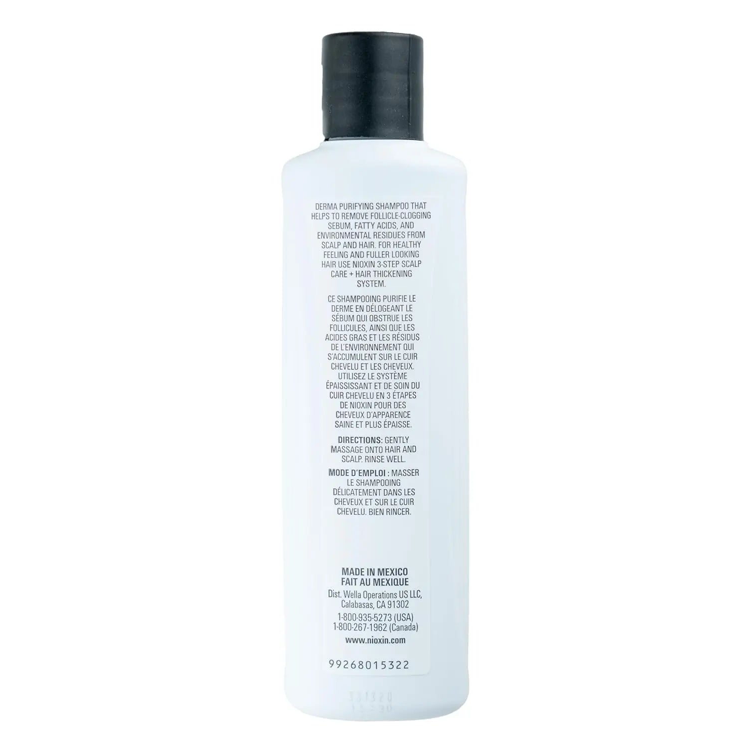 Nioxin System 2 Scalp + Hair Thickening Shampoo for Natural Hair with Progressed Thinning | Cleanse & Boost Hair Density with Niacinamide & Biotin Ifelshop