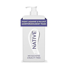 Native Moisturizing Body Wash Contains Naturally Derived Ingredients | For Women & Men, Sulfate, Paraben, & Dye Free Leaving Skin Soft and Hydrated | Night Jasmine & Walnut 18 oz Retailxpres