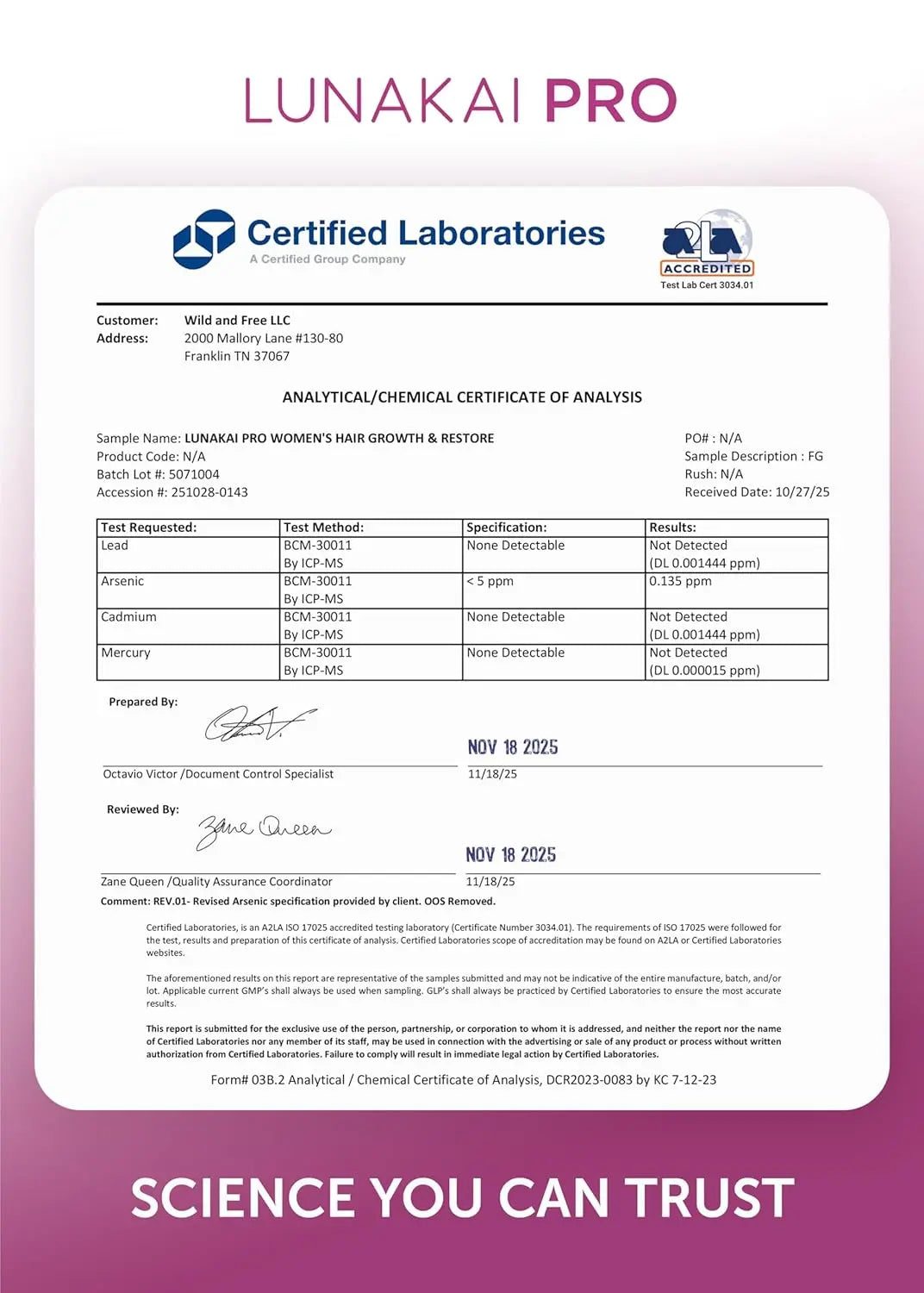 Lunakai PRO Women’s Hair Growth & Restore Vitamins – Advanced 15+ Nutrient Formula to Support Thicker, Stronger Hair, USA Made Hair Supplement (90 Capsules) IFELSHOP