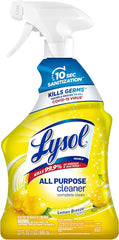 Lysol All Purpose Cleaner Spray, Multi-Purpose Disinfecting Spray, Kitchen & Bathroom Cleaner, Lemon Breeze Scent, 32 Fl Oz Retailxpres