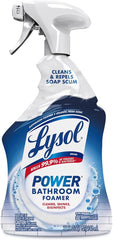 Lysol Power Foaming Bathroom Cleaner, Multipurpose Cleaner For Showers, Bathtubs, Sinks, Disinfectant Spray Kills 99.9% Of Germs, Zero Bleach Cleaning Spray, 32 Oz. Retailxpres