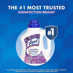 Lysol Disinfectant Laundry Sanitizer & Scent Booster, Laundry Detergent Additive, Color Safe Bleach Alternative, Laundry Odor Eliminator, Kills Bacteria & Viruses, Lavender Scent, 90 Fl Oz Retailxpres