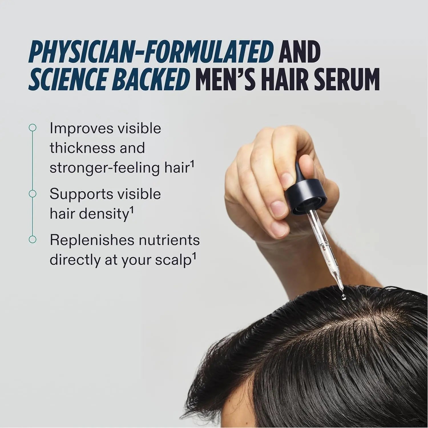 Nutrafol Men’s Hair Serum – Clinically Tested Nutrafol Men’s Hair Serum to Support Visibly Thicker Hair & Improved Scalp Coverage, Lightweight & Non-Greasy for Daily Use (30 mL, 1 Bottle) Ifelshop