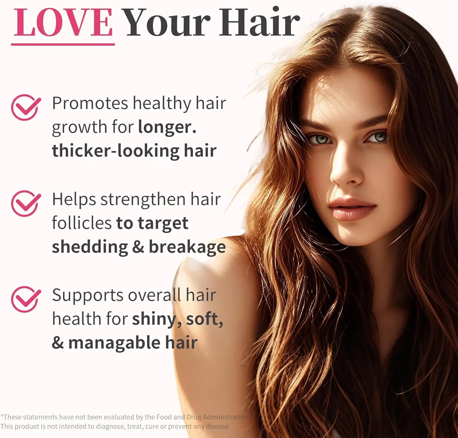 Women's Hair Growth Accelerator Supplement Gummies, Nourishes Thinning Hair & Boosts Hair Thickness, With Collagen, Biotin, Zinc, Vitamin C & Iron – Pineapple Flavor – 90 Gummies, 45 Day Supply Ifelshop