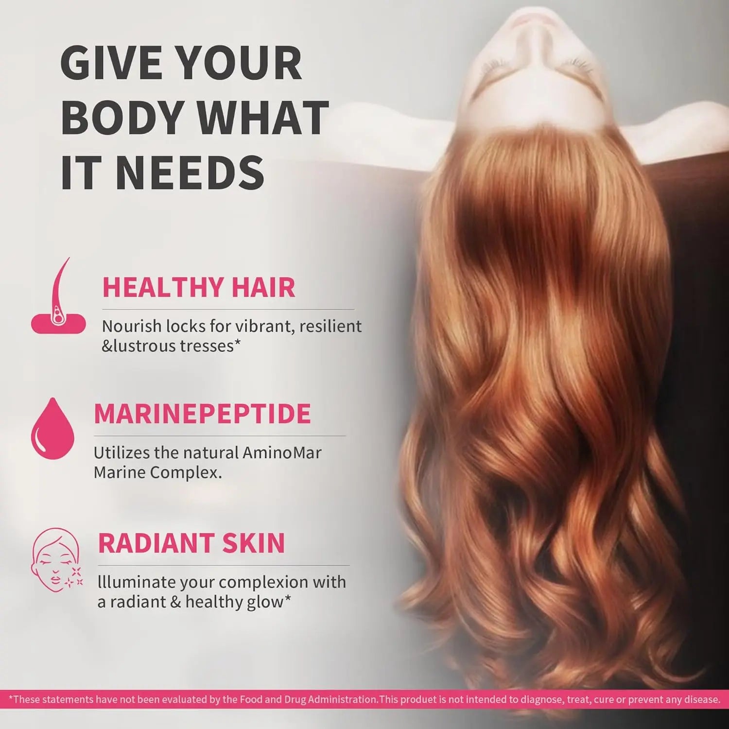 Women's Hair Growth Accelerator Supplement Gummies, Nourishes Thinning Hair & Boosts Hair Thickness, With Collagen, Biotin, Zinc, Vitamin C & Iron – Pineapple Flavor – 90 Gummies, 45 Day Supply Ifelshop