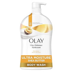 Olay Body Wash for Women, Ultra Moisture, 24hr Moisturizing, Hydrating & Refreshing, B3 Vitamin Complex, Free of Parabens & Phthalates, For All Skin Types, Shea Butter Scent, 33 fl oz Retailxpres