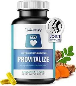 BB Company Provitalize | Probiotics for Women Digestive Health, Menopause, Joint Support | Sexy Midsection Curves, Bloat | Turmeric Curcumin Moringa | Packaging Vary | 60 Ct Retailxpres