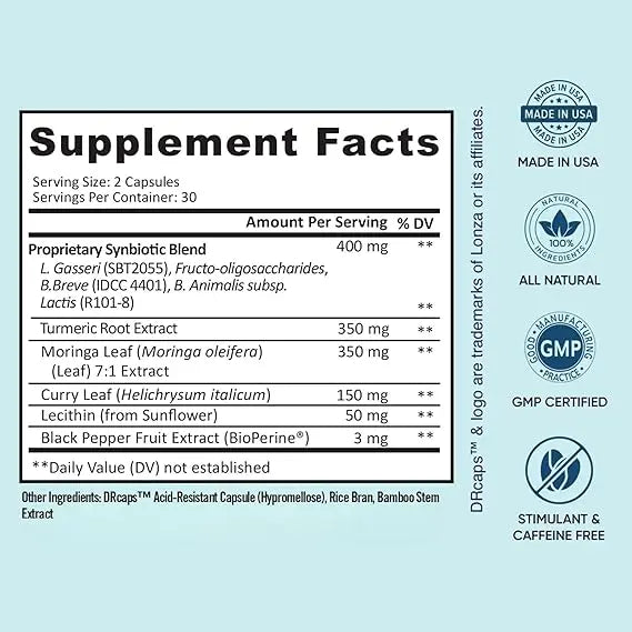 BB Company Provitalize | Probiotics for Women Digestive Health, Menopause, Joint Support | Sexy Midsection Curves, Bloat | Turmeric Curcumin Moringa | Packaging Vary | 60 Ct Retailxpres