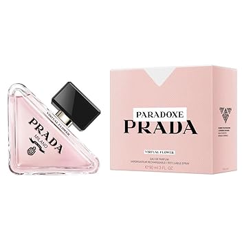 Prada Paradoxe Virtual Flower Eau De Parfum Spray for Women, 3.0 Ounce (Refillable) Retailxpres