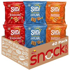 Sunchips Multigrain Chips Variety Pack, 40 Count Retailxpres