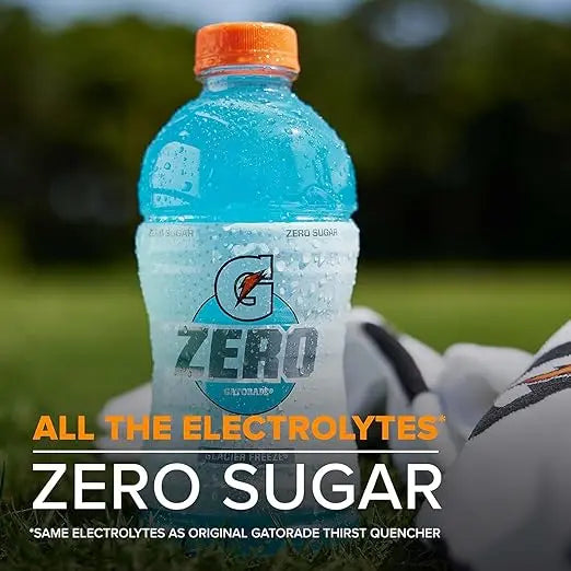 Gatorade G Zero Sports Drink, Glacier Freeze, Glacier Cherry, Berry Variety Pack, 12 Fl Oz (Pack of 18) Retailxpres
