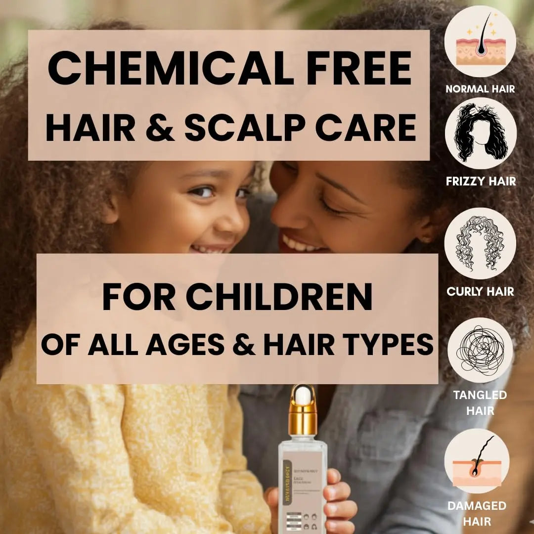 REVATOLOGY Kids and Babies Leave-In Growth & Conditioning Serum - Anti-Dandruff & Anti-Frizz Care for Curly, Thin & Thick Hair - 30 Botanicals Ifelshop