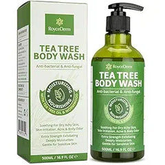 Antifungal Body Wash & Soap, Tea Tree Body Wash, Antibacterial Body Wash & Soap, Back Acne Body Wash, Natural Body Wash With Tea Tree Oil For Jock Itch, Back Acne, Athletes Foot, Body Odor, Nail Fungus, Ringworm, & Eczema - 16.9 Fl Oz Retailxpres