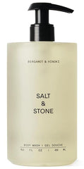 Salt & Stone Body Wash with Antioxidants for Deep Moisture | For Women & Men, Sulfate, Paraben, & Dye Free, Leaving Skin Soft and Hydrated | Bergamot & Hinoki 15.2 fl oz Retailxpres