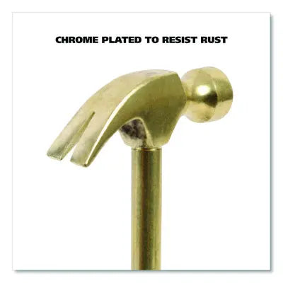 Great Neck 5-in-1 Carpenter's Hammer with Nesting Handle Containing Four Screwdrivers, 6.5" Long Gold Handle (GNS19006) Retailxpres