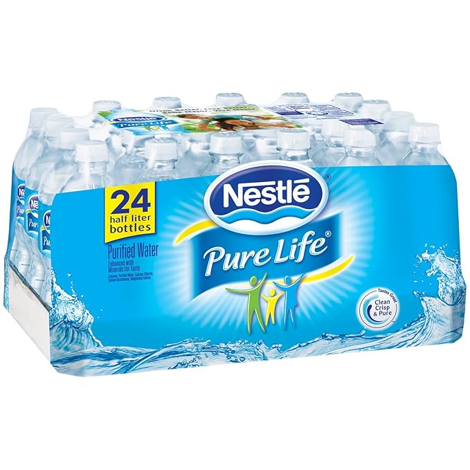 Nestle Pure Life Purified Water, 16.9 oz Bottles, 24 Count Carton | (110109) Retailxpres