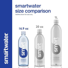 Smartwater vapor distilled premium water , 16.9 Fl Oz (pack of 6) Retailxpres