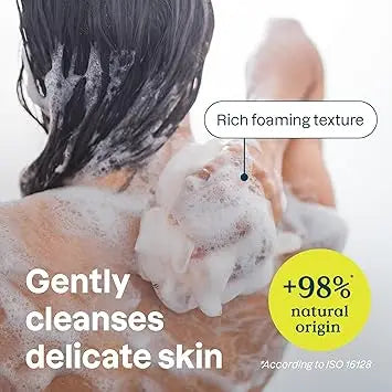 ATTITUDE Body Wash for Sensitive Skin with Oat, EWG Verified, Dermatologically Tested, Vegan, Extra Gentle, Unscented, 16 Fl Oz Retailxpres