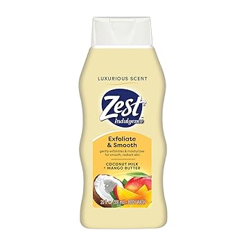 Zest Body Wash - Enriched with Coconut Milk - Invigorating Scent - Hydrating Body Soap - Suitable for All Skin Types - Coconut Milk and Mango - 20 oz Retailxpres