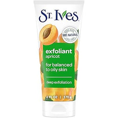 St. Ives Fresh Skin Apricot Face Scrub, Deep Exfoliator Skin Care for Clean, Glowing Skin, Oil-free Facial Scrub Made with 100% Natural Exfoliants, 6 oz