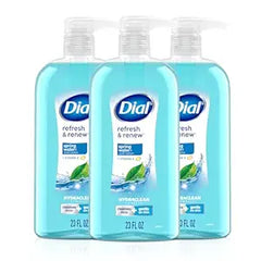 Dial Body Wash, Refresh & Renew Spring Water, 23 fl oz (Pack of 3)