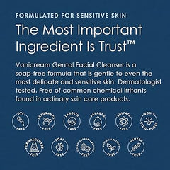 Vanicream Gentle Facial Cleaner, 2.5 Fl Oz, Formulated without Common Irritants for Sensitive Skin, Removes Makeup, Dirt & Excess Oils, Non-Comedogenic, pH-Balanced Face Wash