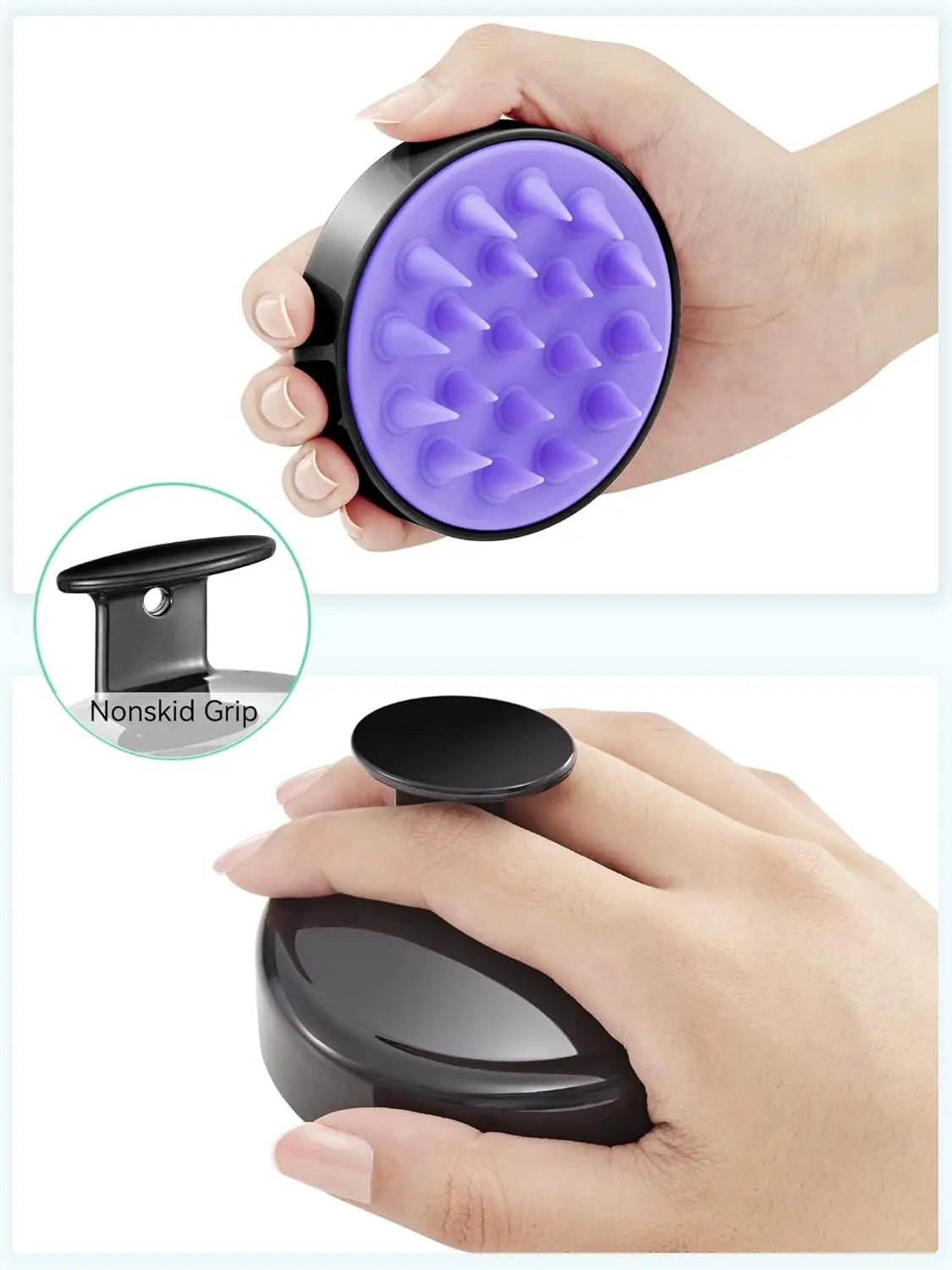 Heeta Scalp Massager Shampoo Brush – Deep Cleansing, Stress Relief, and Healthy Scalp Care Tool Ifelshop