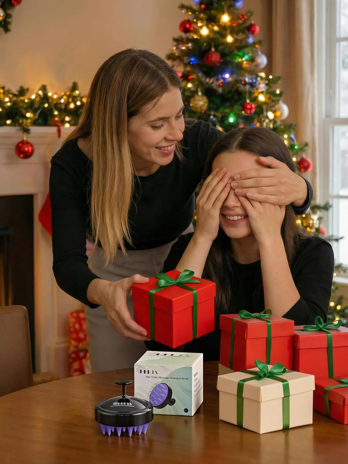 Heeta Scalp Massager Shampoo Brush – Deep Cleansing, Stress Relief, and Healthy Scalp Care Tool Ifelshop