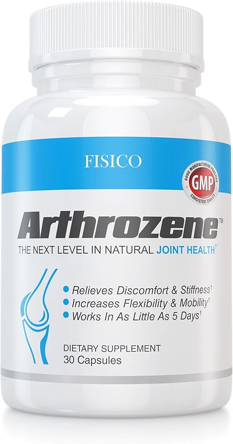 Joint Support Supplement - Promotes Mobility, Flexibility, and Comfort with Hyaluronic Acid, Collagen Type II, and Boswellia - 30 Capsules - Official Fisico Product