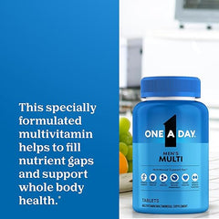 One A Day Multivitamin for Men - Daily Mens Multivitamins with Vitamin D, Zinc, Folic Acid, and B Vitamins, Physical Energy Support, 200 Ct (Packaging May Vary)