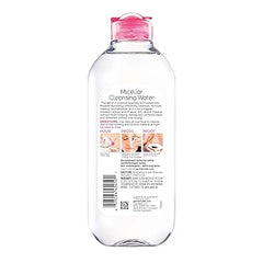 Garnier Micellar Water, Hydrating Facial Cleanser & Makeup Remover, Suitable for Sensitive Skin, Vegan, Cruelty Free, 13.5 Fl Oz (400mL), 1 Count