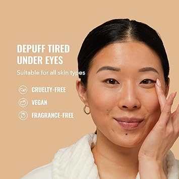 Good Molecules Yerba Mate Wake Up Eye Gel - Hydrating Under Eye Gel Cream with Hyaluronic Acid and Caffeine - Target Dark Circles and Puffiness - Skin Care for Face