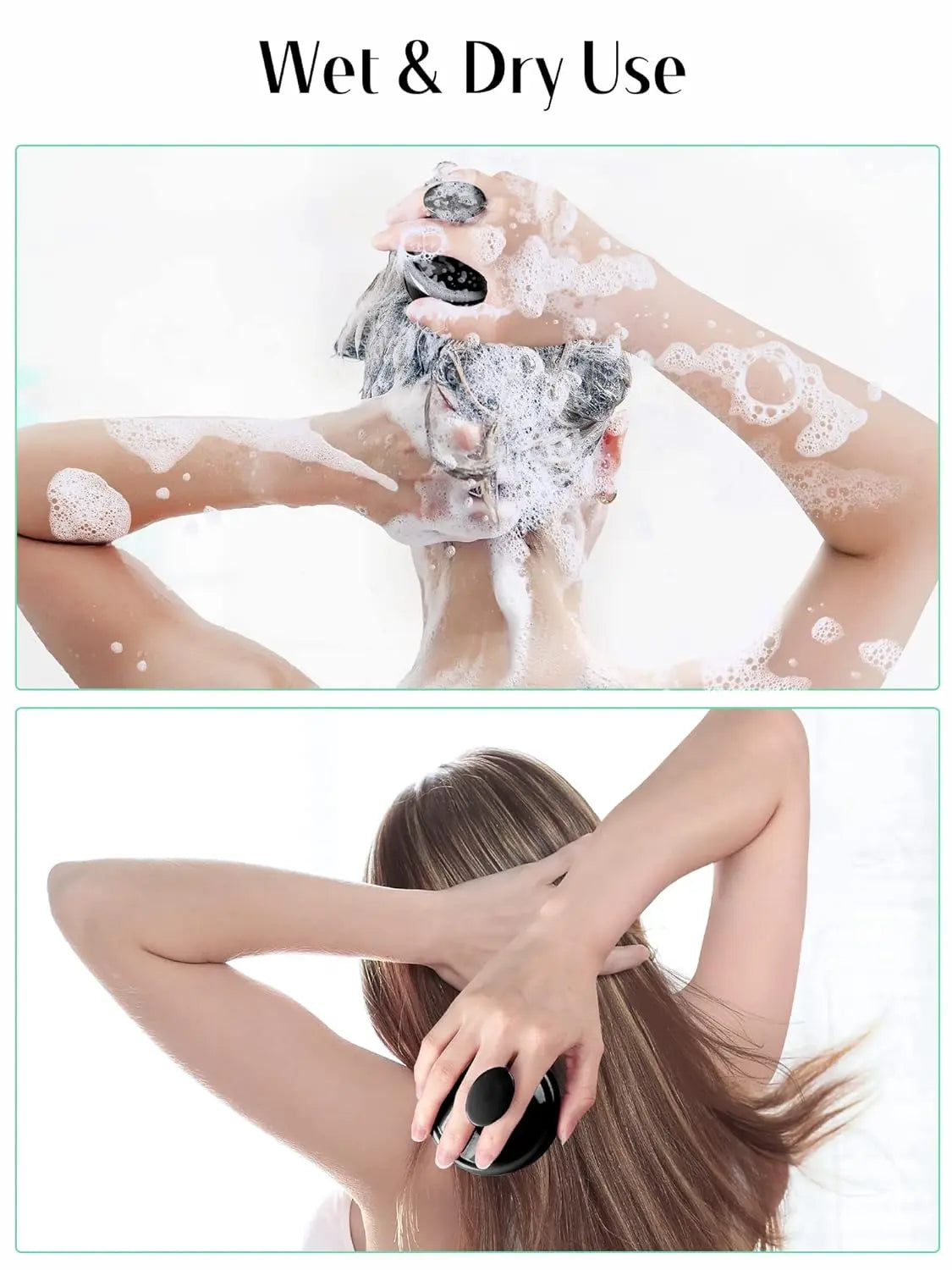 Heeta Scalp Massager Shampoo Brush – Deep Cleansing, Stress Relief, and Healthy Scalp Care Tool Ifelshop