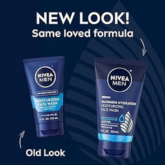 NIVEA MEN Maximum Hydration Moisturizing Face Wash with Aloe Vera, 5 Fl Oz Tube