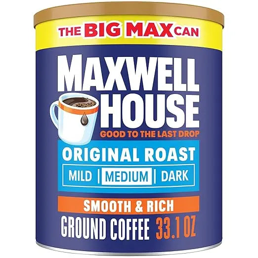 Maxwell House Original Roast Ground Coffee – 33.1 oz Canister Retailxpres