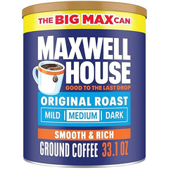 Maxwell House Original Roast Ground Coffee, 33.1 oz Canister