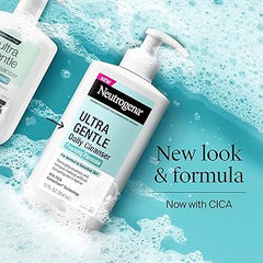 Neutrogena Ultra Gentle Foaming Facial Cleanser, Foaming Face Wash for Sensitive Skin, Gently Cleanses Away Dirt, Oil & Makeup Without Over Drying, Fragrance-Free, 5.8 fl. oz