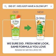 St. Ives Fresh Skin Apricot Face Scrub, Deep Exfoliator Skin Care for Clean, Glowing Skin, Oil-free Facial Scrub Made with 100% Natural Exfoliants, 6 oz