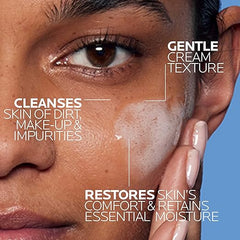 La Roche-Posay Toleriane Hydrating Gentle Face Cleanser, Hydrating Facial Cleanser With Niacinamide + Ceramides, Daily Face Wash For Dry Skin To Normal Skin, Sensitive Skin Tested, Fragrance Free