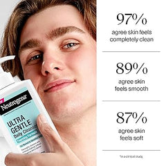 Neutrogena Ultra Gentle Foaming Facial Cleanser, Foaming Face Wash for Sensitive Skin, Gently Cleanses Away Dirt, Oil & Makeup Without Over Drying, Fragrance-Free, 5.8 fl. oz