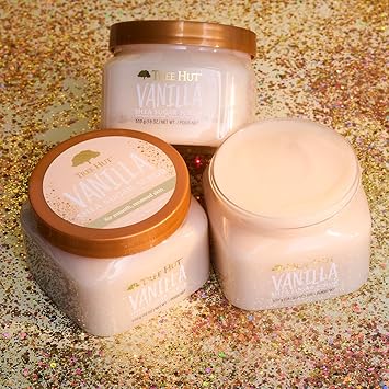 Tree Hut Vanilla Shea Sugar Exfoliating & Hydrating Body Scrub, 18 oz