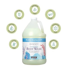 Ginger Lily Farms Botanicals Nourishing Body Wash, Island Tranquility, 100% Vegan & Cruelty-Free, Green Tea & Lemongrass Scent, 1 Gallon Refill (128 fl. oz.)