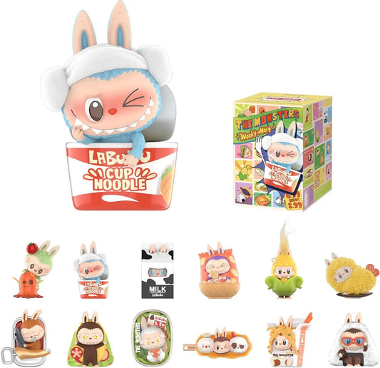 POP MART The Monsters Wacky Mart Series Blind Box Figures, Random Design Action Figures Collectible Toys Home Decorations, Holiday Birthday Gifts for Girls and Boys, Single Box Retailxpres