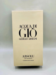 Acqua Di Gio Absolu by Giorgio Armani 4.2 oz / 125ml EDP Cologne Men New In Box